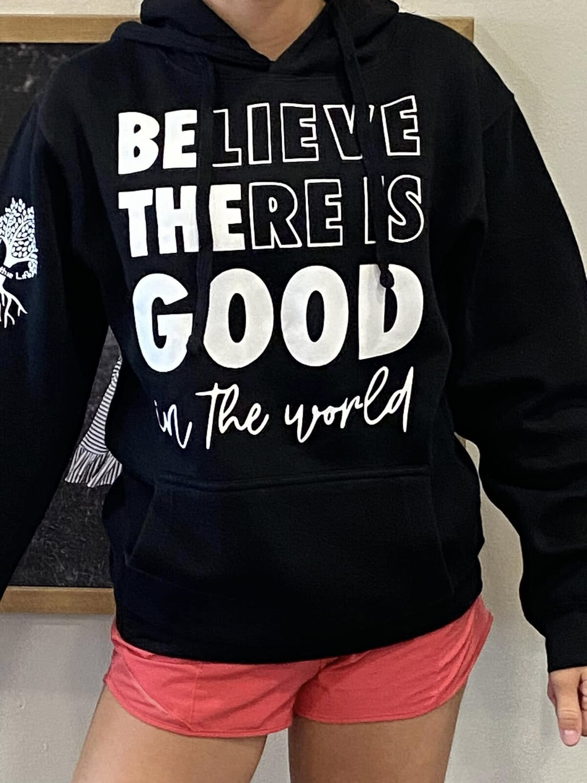 The Believe there is good in the world hoodie